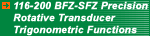 116-200 BFZ-SFZ Precision Rotative Transducer Trigonometric Functions