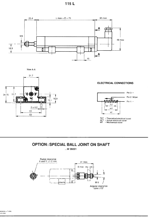 Dimensional Specifications - Click To View Matching PDF