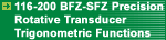 116-200 BFZ-SFZ Precision Rotative Transducer Trigonometric functions
